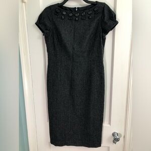 Jones New York size 5 gray tweed dress